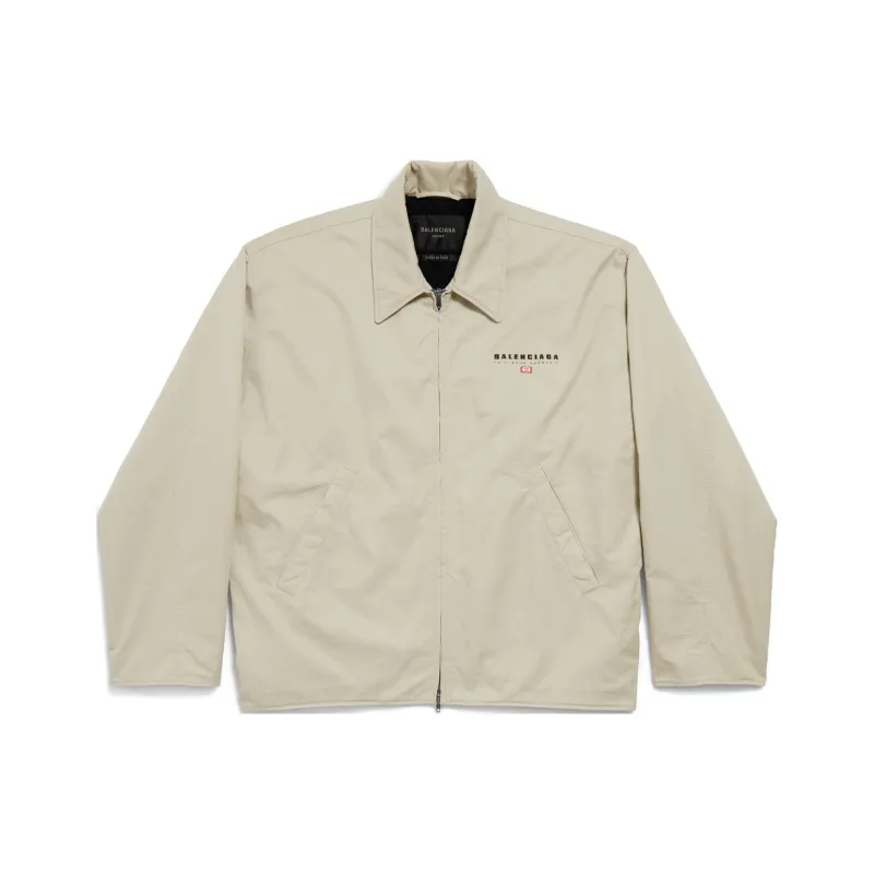 Balenciaga Jackets Coats Loose Fit Style Men's Military Beige-0
