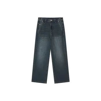 YOSHIYOYI Jeans Men Denim Blue