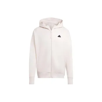 Adidas Z.N.E. Premium Full-Zip Hooded Track Jacket Jackets Coats Men's Beige