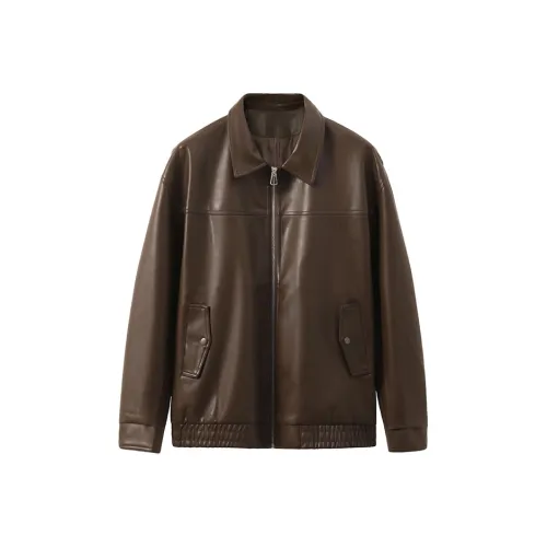 EYEUNDERSTAND Leather Jacket Unisex