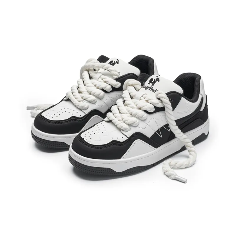 Flange Bullo Low Top Skateboard Shoes Unisex Black White-2
