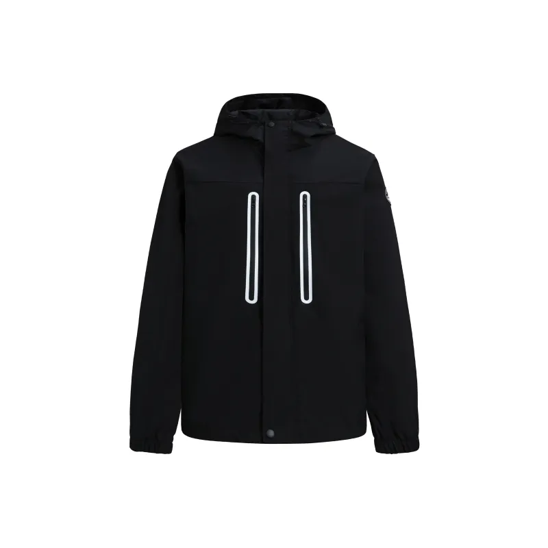 A.X.S.K Windbreaker Jacket Unisex Black-0
