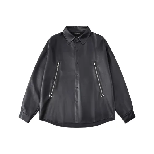 GEOFFREY B. SMALL Jackets Coats Unisex Black Plaid