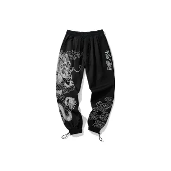 SANSYAS Casual Pants Unisex Black