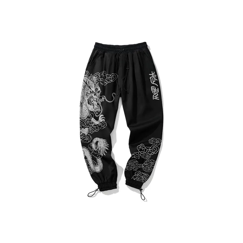 SANSYAS Casual Pants Unisex Black-0