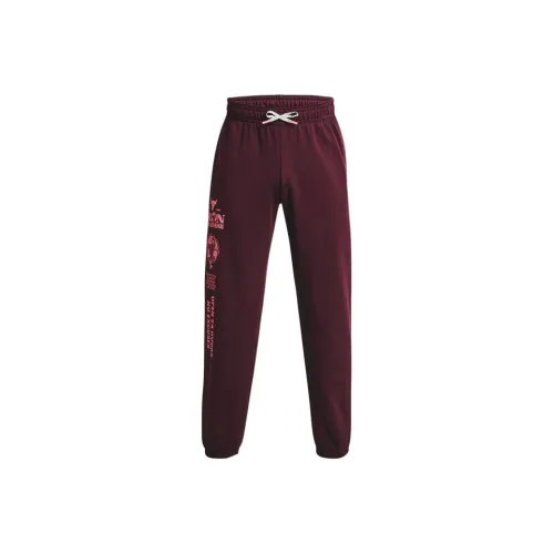 Under Armour Project Rock Knitted Sports Pants Men's Red