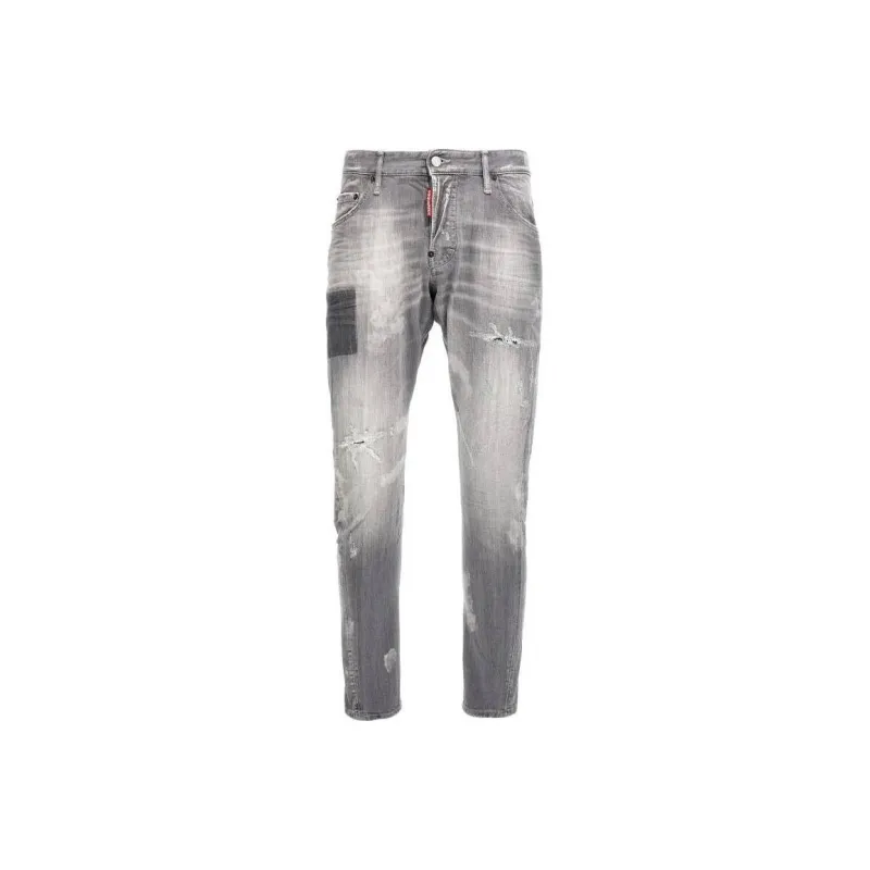 DSQUARED 2 Sexy Twist Straight Leg Distressed Jeans-0