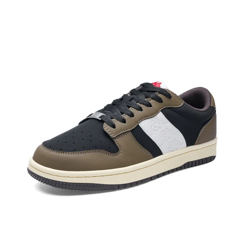 Kappa Back to Back Anti Slip Wear Resistant Low Top Skateboard Shoes Unisex Brown-2