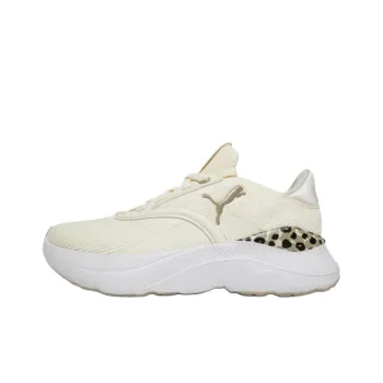PUMA SOFTRIDE Mayve Anti Slip Wear Resistant Low Top Running Shoes Women's Beige