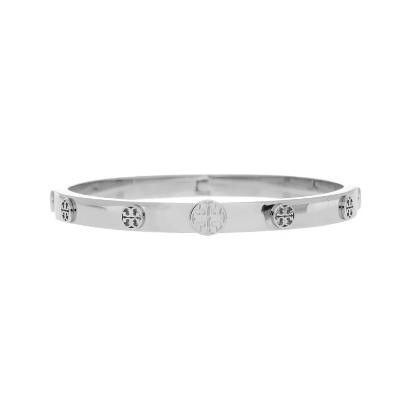 TORY BURCH Stainless Steel Bangles Women's Silver-0