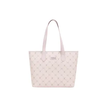 HCXK PU Tote Bag, Shopping Bag, Shoulder Bag Women's Light Purple/Gray/Pink