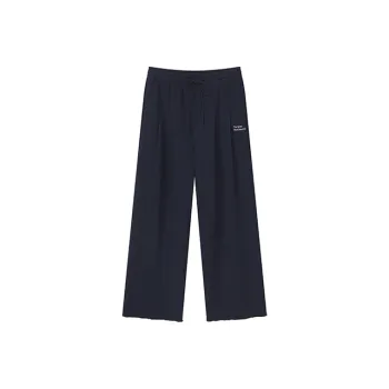 YOSHIYOYI Knitted Sports Pants Unisex Navy Blue