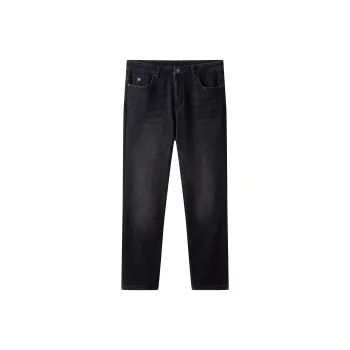 CAMEL Micro Stretch Oil Resistant Stain Resistant Waterproof Embroidery Logo Casual Pants Straight Fit Jeans Men's