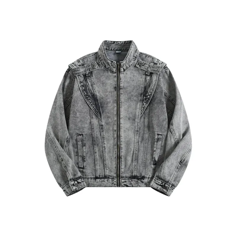 TESTUNG Jackets Coats Unisex Gray-0