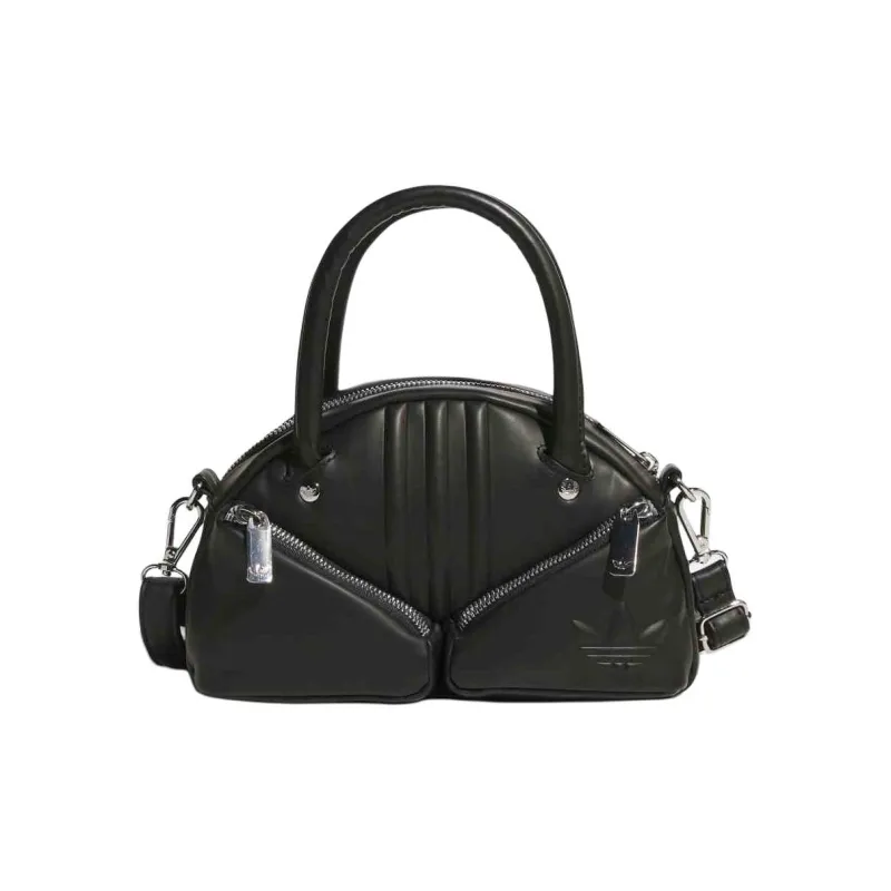 Adidas Originals PU One Shoulder Handbag Trumpets Women's Black-0