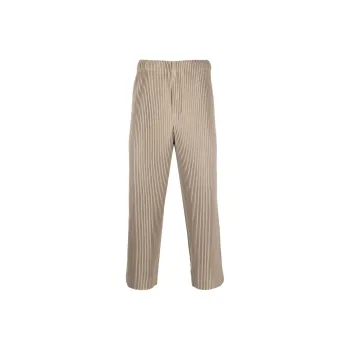 Homme Plissé Issey Miyake Casual Pants Men's Khaki