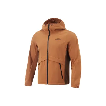 LiNing Lotus Leaf Trench Coat Men's Amber Brown
