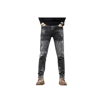 Jeep SS24 Jeans Men's Black Gray Color