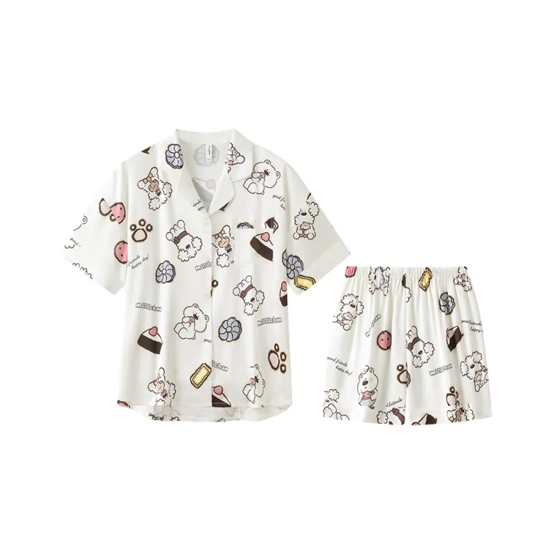 Gongdie x Miiiiichan Pajama Set Women's White-0