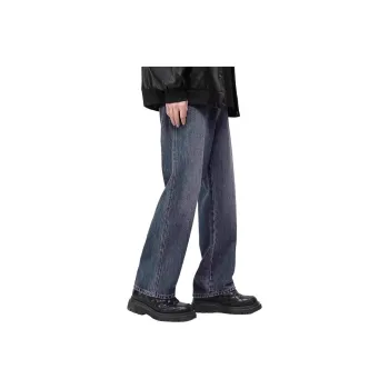 DUATOGE Jeans Men's Vintage Blue 