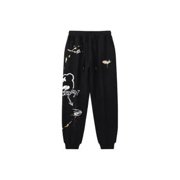 LAMLICKA Knitted Sweatpants Unisex Black