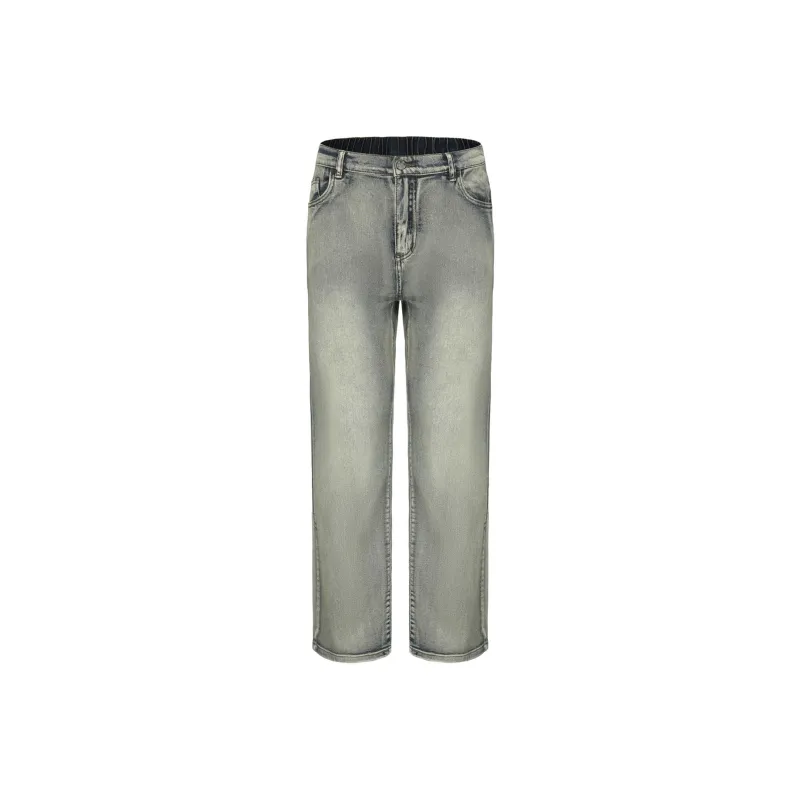 COLDSTONE Jeans Unisex Distressed Yellow Mud-0