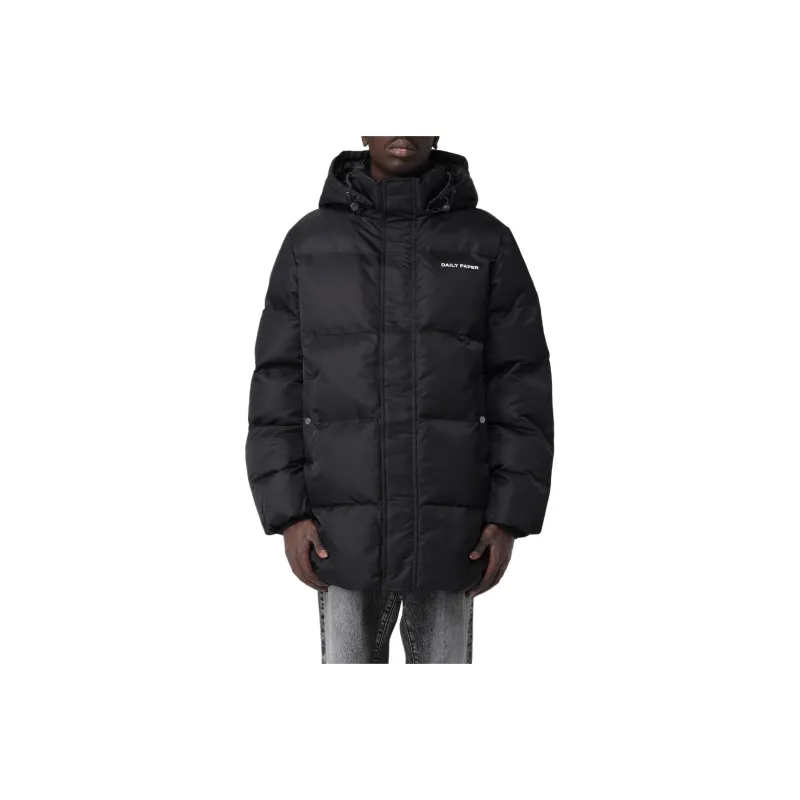 Daily Paper Logo print Hooded Puffer Jacket-0