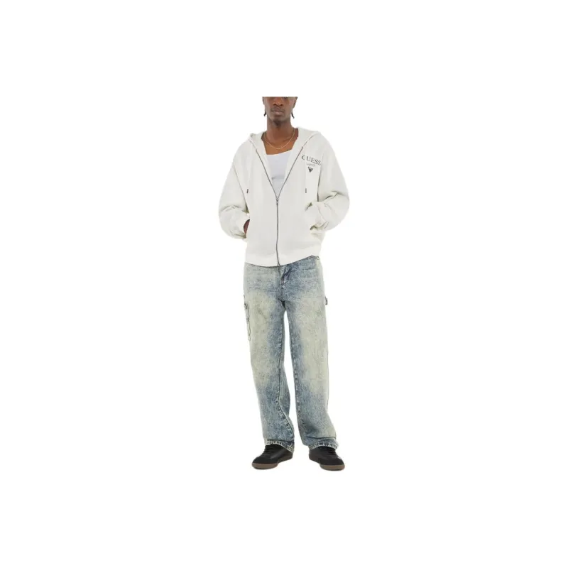 GUESS Jackets Coats Men's White-0