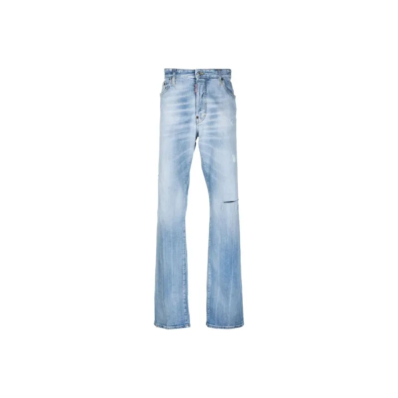DSQUARED 2 Logo patch Tapered leg Jeans-0