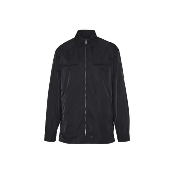 Ferragamo Logo Patch Hooded Windbreaker