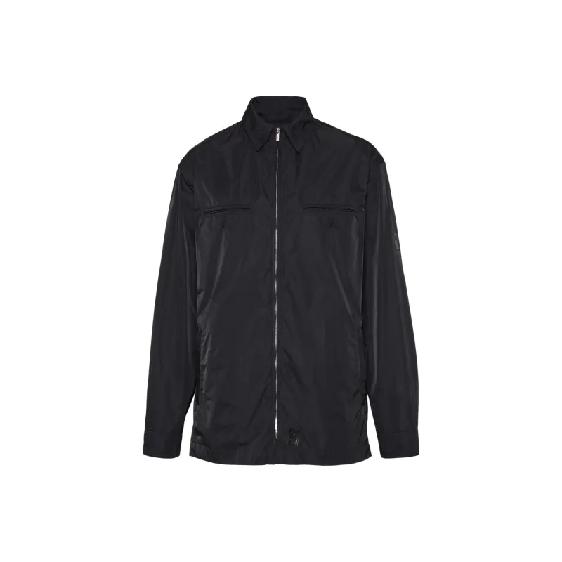 Ferragamo Logo Patch Hooded Windbreaker-0