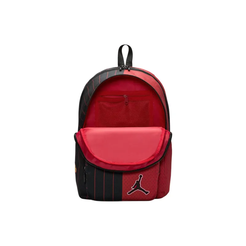 Jordan Polyester Backpack Unisex Black & Red-3
