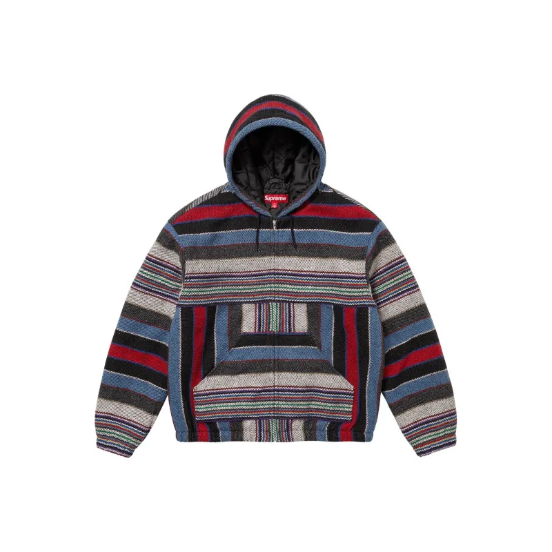 Supreme Woven Stripe Hooded Jacket-0