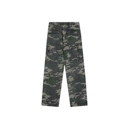 CELUCASN Jeans Unisex Camouflage