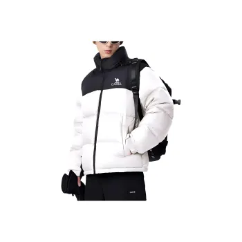 CAMEL Down Jacket Unisex Ivory White/Night Black