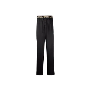 VERSACE Greca Border Silk Pyjama Trousers