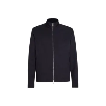 Zegna FW24 Jackets Coats Men's Marine Blue