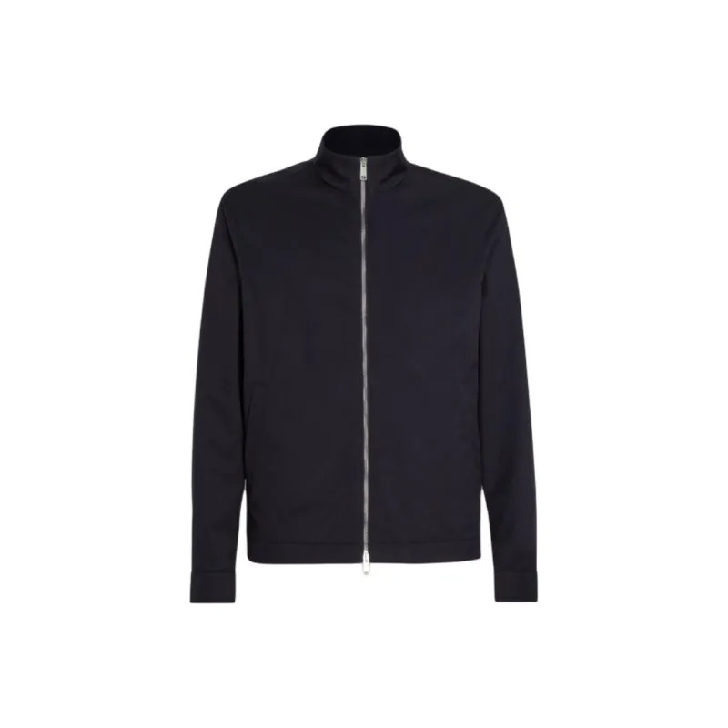 Zegna FW24 Jackets Coats Men's Marine Blue-0