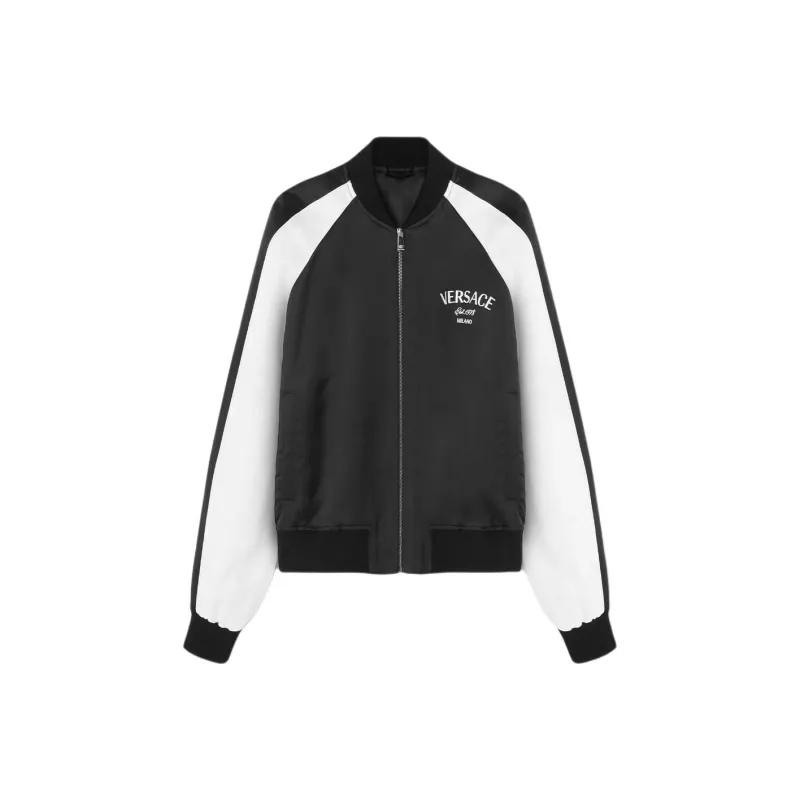 VERSACE Logo-embroidered Bomber Jacket-0
