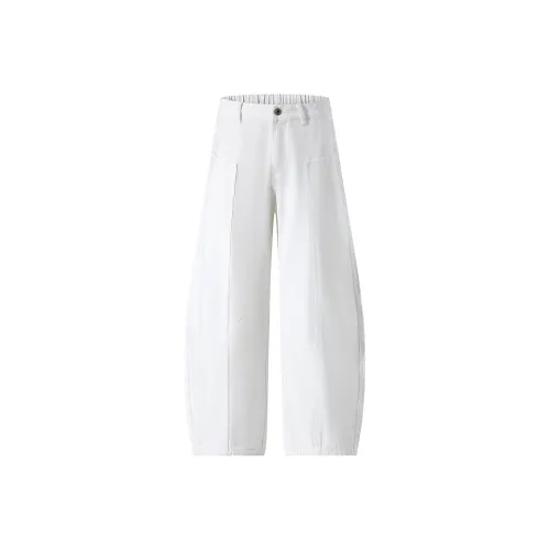 SIFLYTO Straight Fit Drawstring Loose Fit Jeans Unisex
