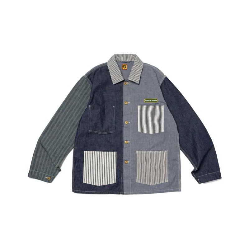 HUMAN MADE SS24 CRAZY COVERALL JACKET Jackets Coats Unisex Indigo-0
