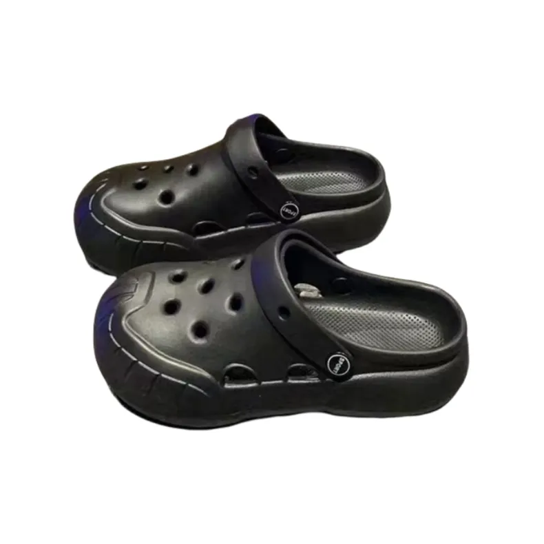 YUZHAOLIN DIY Clog Summer Wear Good Looking Slip Resistant Abrasion Resistant Couple Home Cute Coal Ball Clogs-8