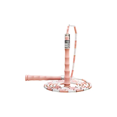 FEIERDUN Casual Entertainment Non Countable Jump Ropes Elementary School Students PP TPE 2.8m Pink White
