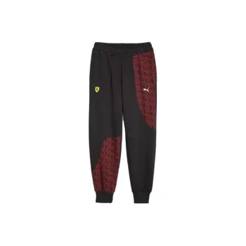 PUMA FW23 Scuderia Ferrari Race Sweatpants Knitted Sports Pants Men's Black