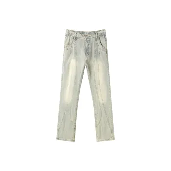 ASHER LEVINE Jeans Unisex Yellow Mud