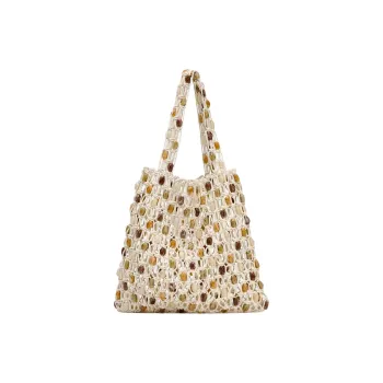 ZARA Cotton Tote Bag, Shopping Bag, Shoulder Bag Tubas Women's Multicolor