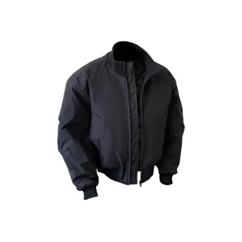 KIRHNE Jackets Coats Unisex Navy Blue