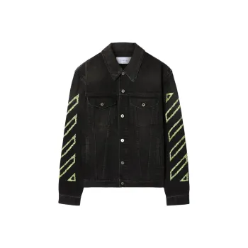 OFF WHITE Arrow Outline Denim Jacket
