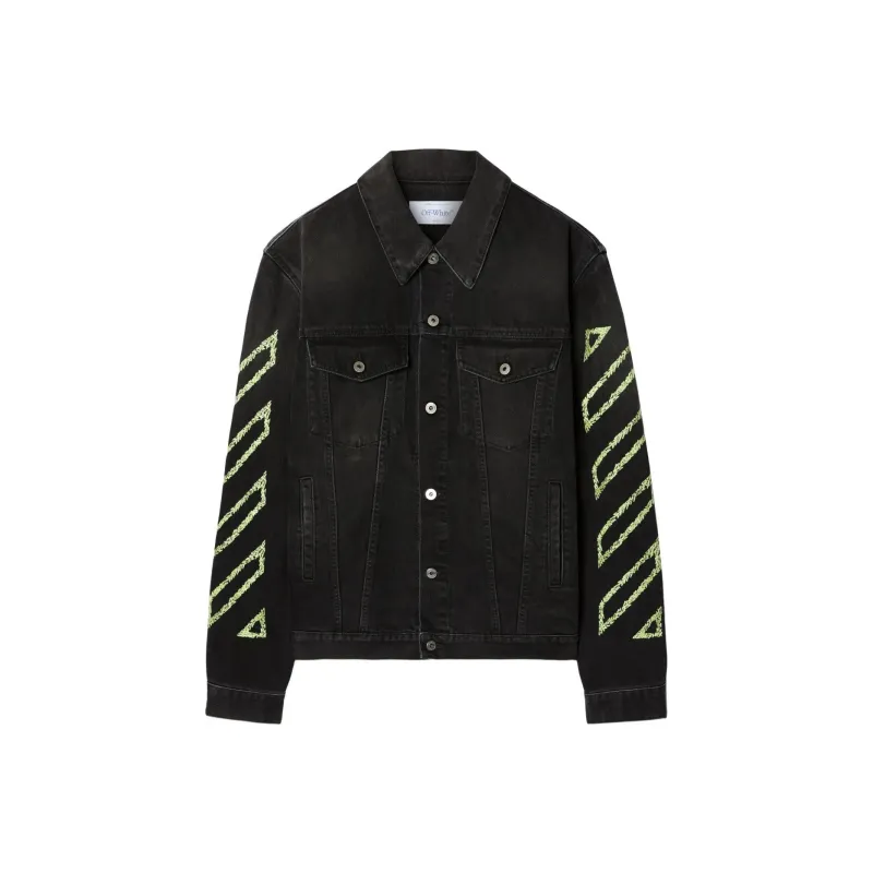 OFF WHITE Arrow Outline Denim Jacket-0