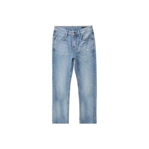 ABLE JEANS Men Washed Light Indigo